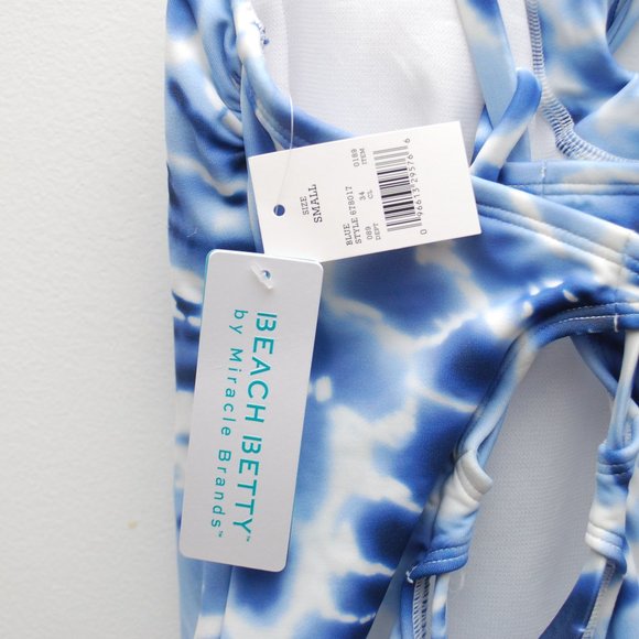 Beach Betty By Miracle Brands Tie Dye Swimsuit SMALL - Picture 8 of 8